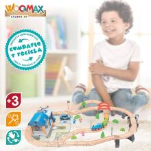 Woomax Train Art.46445 Koka dzelzceļš