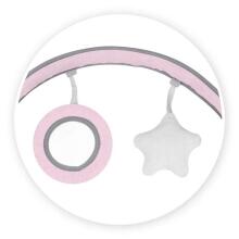 Momi Bouncer Tuli  Art.BULE00020 Wings Pink  Стильный детский шезлонг с музыкой и вибрацией