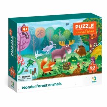 DODO puzle Brīnumaini meža dzīvnieki, 60 gabali, 300375