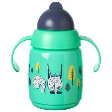 TOMMEE TIPPEE Art. 447830 Green Educational cup with straw, 7m+, 300ml