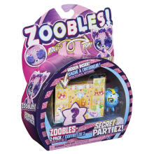 ZOOBLES figūru komplekts Animal, 2gab, 2 sērija Secret Partiez Princess, 6064327