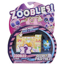 ZOOBLES figūru komplekts Animal, 2gab, 2 sērija Secret Partiez Princess, 6064327