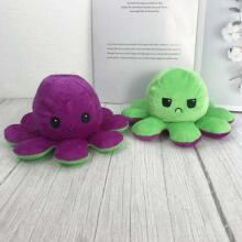 Atgriezenisks emociju astoņkājis, zaļa/violeta