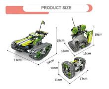 3 vienā tālvadības robots