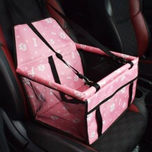 Suņu sēdeklis automašīnai, rozā