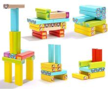 Bērnu jenga + kārtis un kauliņi