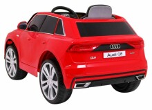 Bērnu vienvietīgs elektriskā automašīna Audi Q8, sarkans