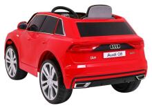 Bērnu vienvietīgs elektriskā automašīna Audi Q8, sarkans