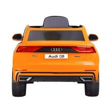 Bērnu vienvietīgs elektriskā automašīna Audi Q8, oranžs