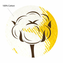 Organic Cotton Art.140657 Yellow Dabīgas kokvilnas plediņš-pārklājs bērniem 90х140cm