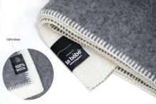 La bebe™ Lambswool 70х100 Art.140663 Grey/White 70x100 cm