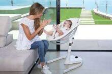 Mima Moon Art.H104RH-CL-W-SH101-SW White/Snow White Детский стульчик для кормления 2in1