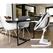 Mima Moon Art.H104RH-BL-W-SH101-BB Black/Black Детский стульчик для кормления 2in1