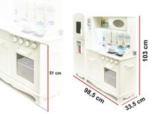 Ikonka Wooden Kitchen XXL Led Art.KX6491