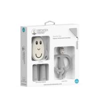 MATCHSTICK MONKEY jaundzimušā komplekts, grey, 3 mėn+, MM-SSG-M-015