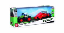 BBURAGO 10cm lauksaimniecības traktors ar piederumiem, asort., 18-31850