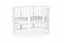 La Bebe™ Bed Kotto Olin 9 in 1 Art.141419 White Multifunctional wooden 9-in-1 transforming crib