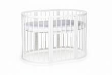 La Bebe™ Bed Kotto Olin 9 in 1 Art.141419 White Multifunctional wooden 9-in-1 transforming crib
