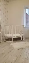 La Bebe™ Bed Kotto Olin 9 in 1 Art.141419 White Multifunctional wooden 9-in-1 transforming crib