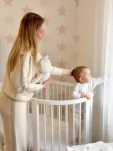 La Bebe™ Bed Kotto Olin 9 in 1 Art.141419 White Multifunctional wooden 9-in-1 transforming crib