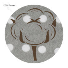 UR Kids Flannel  Art.141444 Grey Dots