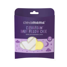 CLEVAMAMA ClevaFoam® bērnu spilvena pārvalks Grey, 3373