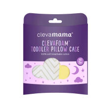 CLEVAMAMA ClevaFoam® bērnu spilvena pārvalks Grey, 3373