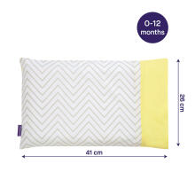 CLEVAMAMA ClevaFoam® bērnu spilvena pārvalks Grey, 3373