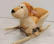 Lion Rocker Plush Animal Лошадка-качалка со спинкой