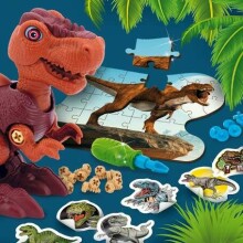 Lisciani Giochi  Genius Dino Art.92406  Игровой набор Динозаврик с отверткой+пазл