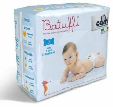 Cam Batuffi Art.V425 Ecological diapers size 2 from 3-6kg,21 pcs.