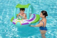 BESTWAY Space Splash bērnu laiva ar aizsardzību pret sauli, 1,07 m x 1,12 m, 34149