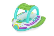 BESTWAY Space Splash bērnu laiva ar aizsardzību pret sauli, 1,07 m x 1,12 m, 34149