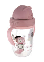 CANPOL BABIES mācību krūze BONJOUR PARIS, 6m+, 270ml, red, 56/607_red