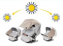 Visor Universal Art.142531 Cloud_026 Universal stroller visor+GIFT mini bag
