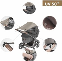 La bebe™ Visor Art.142600 Magenta_516 Universal stroller visor+GIFT mini bag