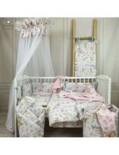 MimiNu Bed Bumper Art.142847 Sarenka Pink