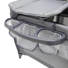 Multifunctional Travel Cot with Changing Table Art. 608159, up to 15 kg, Grey