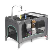 Multifunctional Travel Cot with Changing Table Art. 608159, up to 15 kg, Grey