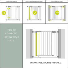 Hauck Clear Step Gate Art.597422 White