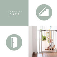 Hauck Clear Step Gate Art.597422 White