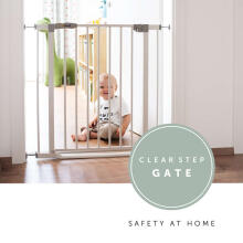 Hauck Clear Step Gate Art.597422 White