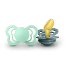 Bibs Couture Art.143046 Nordic Mint / Islan Sea Soothers 6-18 m., 100% natural