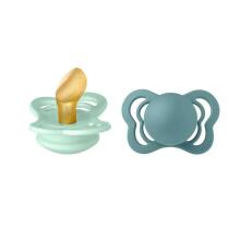 Bibs Couture Art.143046 Nordic Mint / Islan Sea Soothers 6-18 m., 100% natural