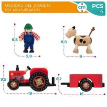 Woomax Wood Tractor Art.43621