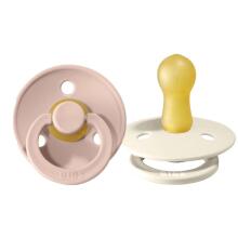 Bibs Colour Ivory/Blush Art.143274  pacifier, 100% natural