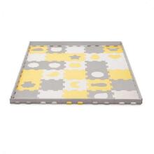 KinderKraft'22 Luno Shapes Art.KPLUSH00YEL0000 Puzzle floor mat for children