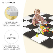 KinderKraft'22 Luno Shapes Art.KPLUSH00YEL0000 Puzzle floor mat for children
