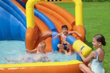 BESTWAY piepūšamā atrakcija Super Speedway Mega Water Park, 5.51m x 5.02m x 2.65m, 53377