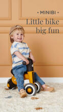KinderKraft Minibi Art.KRMIBI00YEL0000 Honey Yellow Children's scooter with a metal frame